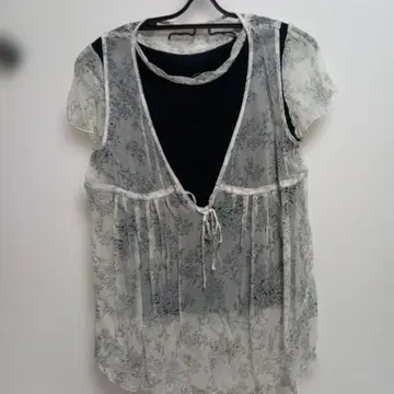 고베 올웨이즈 베스트와 반팔 티셔츠 동 패턴 세트 L