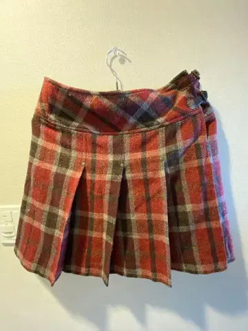 EAST BOY 체크 미니 스커트