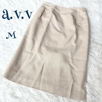 [ 아베베 ] 허리 버튼 슬릿 무릎 아래 기장 타이트 스커트 M 고급