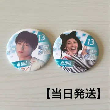 [ 당일 발송 ] 초특급 the movie RE:VE 캔뱃지 알로하