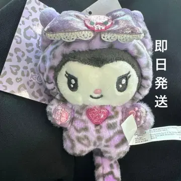 산리오 쿠로미 봉제 인형 마스코트 홀더 갸루 고양이 새상품 키티 인형