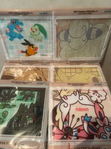 포켓몬 제일복권 2025 I상 핸드 타월 컬렉션 6종