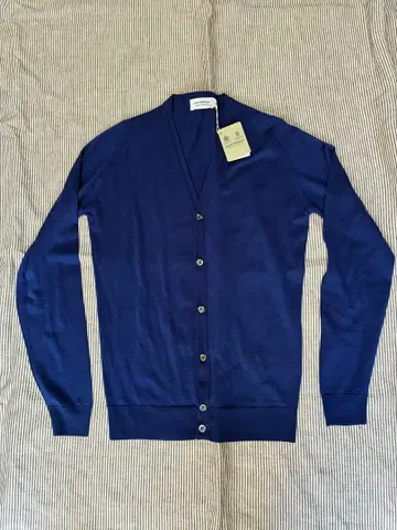JOHN SMEDLEY 네이비 가디건 S