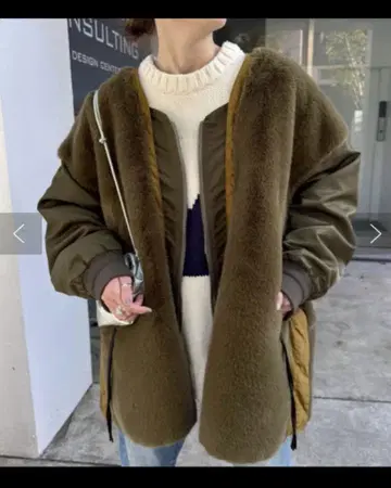 차오패닉 티피 에신타 etsinta 퍼 절개 자켓