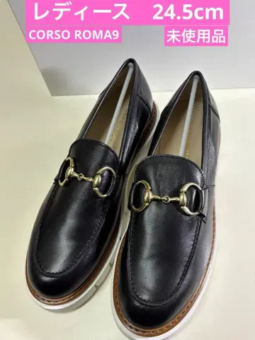 CORSO ROMA9 코르소 로마 여성용 비트 로퍼 미사용품