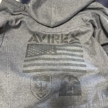 AVIREX 미국 국기 디자인 후드티