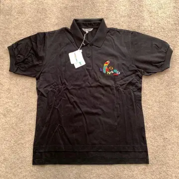 LEONARD SPORT 반팔 피케 셔츠 자수 블랙 M 택 포함