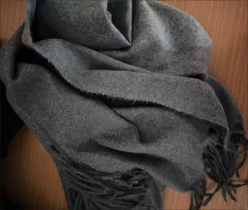 그레이 프린지 머플러