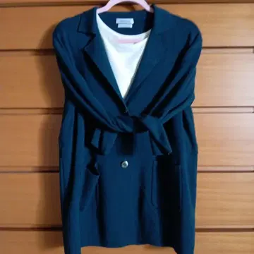 [ 뉴요커 ] 다크 그린 테일러드 자켓풍 가디건