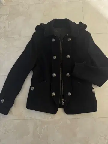 PPFM 블랙 피 코트 S 사이즈 남성용 신의 의류