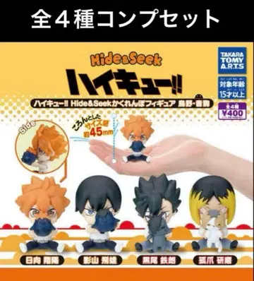 하이큐!! Hide&Seek 숨바꼭질 피규어 카라스노 네코마 전 4종