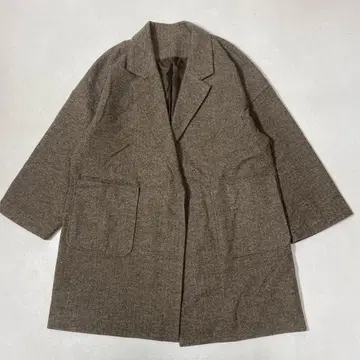 Mila Owen 미라 오웬 헤링본 오버 사이즈 체스터 코트