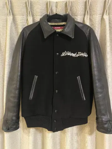 HideandSeek 바시티 자켓 M 블랙