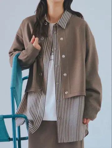 도어즈 200일 반지 도트 가디건 모카