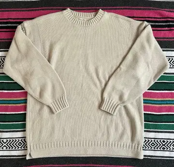 STEVEN ALAN 베이지 크루넥 니트 스웨터 M