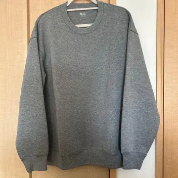 UNIQLO 오버 사이즈 스웨트 셔츠 그레이