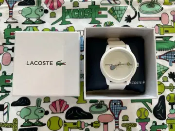 LACTOSE 라코스테 x 제레미 빌 악어 & 테니스 패턴 손목시계
