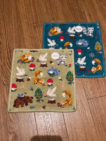 2개 세트 하큐도 코 타월 손수건 인 더 포레스트 페이러 FEILER