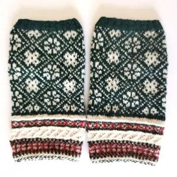 암워머 페어아일 북유럽 리스트워머 셰틀랜드 울