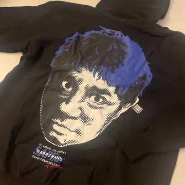 [ SAPEur ] x 하마다 마코토 긴팔 후드티 블랙 블루 XL 사이즈