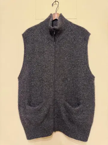 MAATEE & SONS 캐시미어 베스트 그레이 사이즈 4
