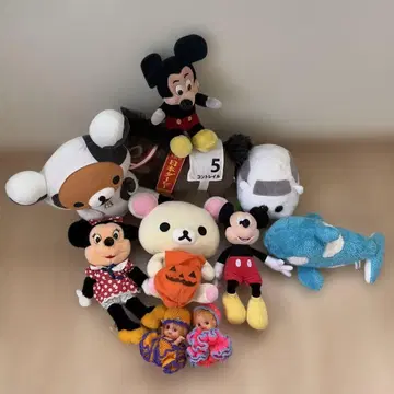 미키 미니 리락쿠마 봉제 인형 세트 묶음 판매