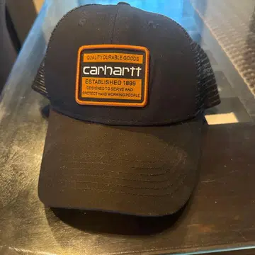 Carhartt 블랙 메쉬 캡