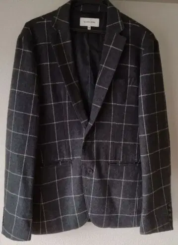 GLOBAL WORK 글로벌 워크 체크 자켓 M 그레이