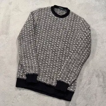 자노네 긴팔 스웨터 긴팔 니트 두꺼운 원단 네이비 계열 52