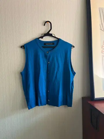 mizuiro ind 파랑 슬리브리스 가디건