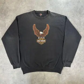 90s USA제 Harley-Davidson 맨투맨 L 페이드