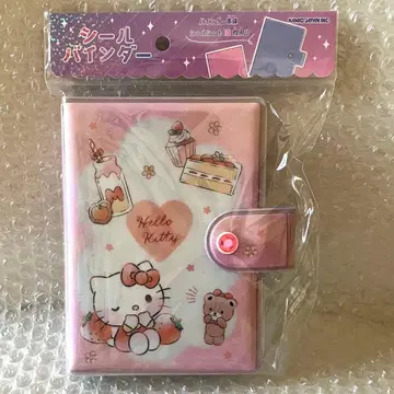 산리오 키티 씰북 씰 바인더 키라키라 스톤 부착
