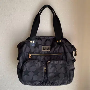 쓰리포타임 트림 페이턴트 별 자카드 BAG 숄더백