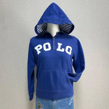 새상품급 Y2K 폴로 랄프로렌 지퍼 후드티 하프 지퍼 빅 로고 헤이세이