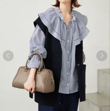 SLOBE IENA 프릴 보타이 블라우스