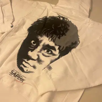 [ SAPEur ] x 하마다 마코토 긴팔 후드티 화이트 그레이 XL