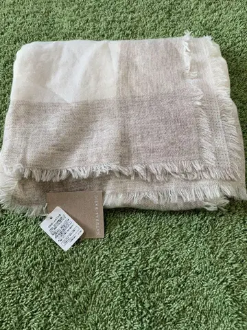 새상품 Natural Basic 캐시미어 95% 대형 스톨 내추럴 베이직