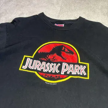 90s JURASIC PARK 티셔츠 M 헤인즈 바디