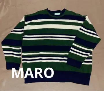 MARO 남성용 스웨터 보더