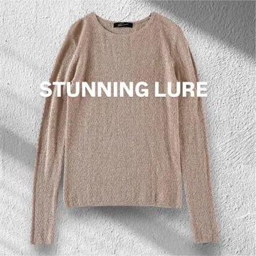 [새상품급] 스터링 루어 라메 크루넥 니트 티셔츠