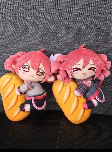 카사네테토 KASANETETO 프랑스빵 봉제 인형 마스코트 전 2종 세트