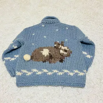 FAB 캐나다제 카우친 니트 스웨터 토끼