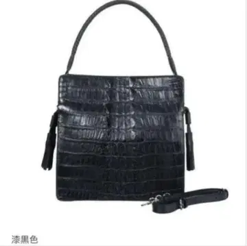 알무코 크로커다일 천 마그넷 2웨이 숄더백