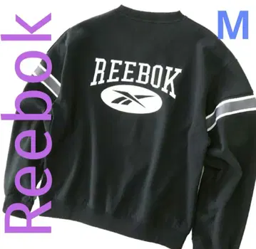 정가 7150엔 Reebok 벡터 로고 스트레치 V넥 풀오버/새상품