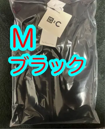 유니클로C 블록테크 후드티 블랙 M