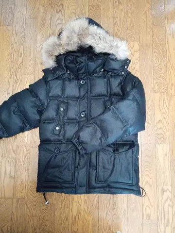 INED 다운 자켓 후드 퍼 포함