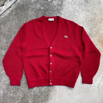 70s LACOSTE 울 가디건