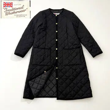 트래디셔널 웨더웨어 퀼팅 자켓 ARKLEY LONG