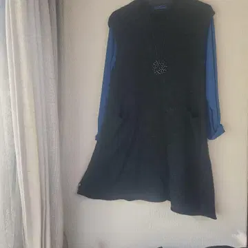 가격 인하 요건 레일 울 알파카 니트 튜닉 흑먹색 바바구리