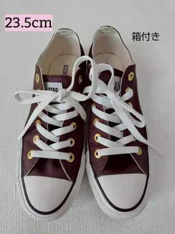 23.5cm 컨버스 브라운 골드 여성용 캐주얼 브라운